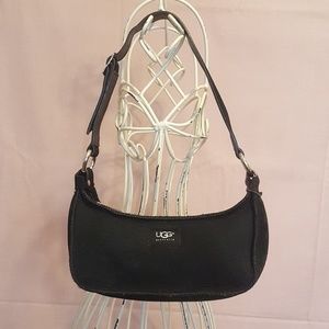 UGG Black Shearling Purse Bag